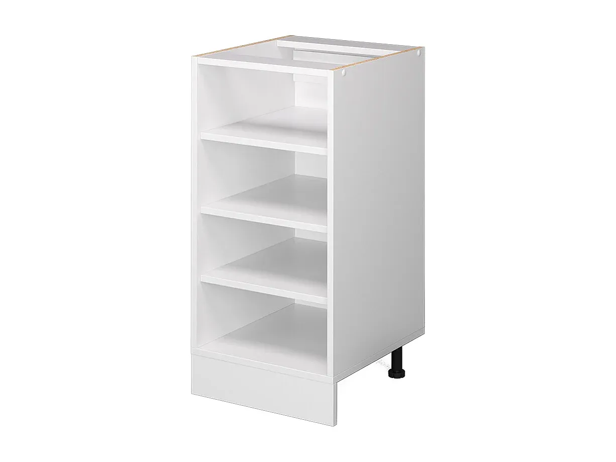 Weißes Küchenregal mit optimaler Stauraumnutzung