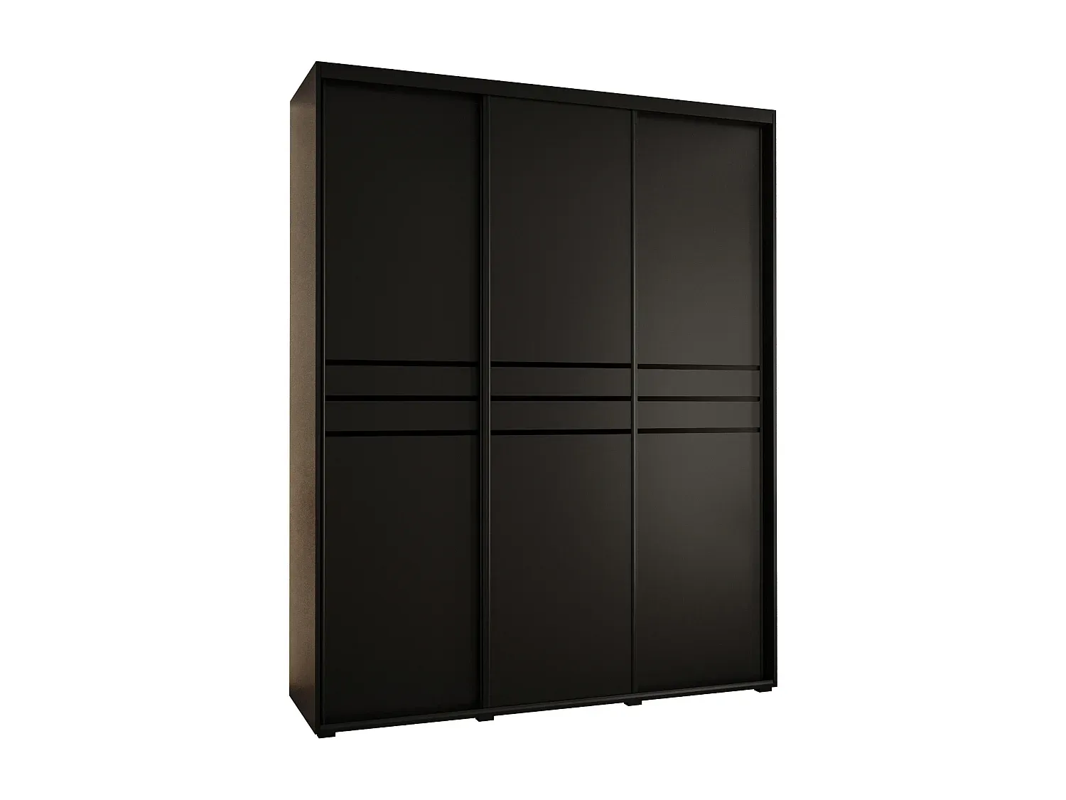 Geräumiger Kleiderschrank mit Schwebetüren, 3-türig