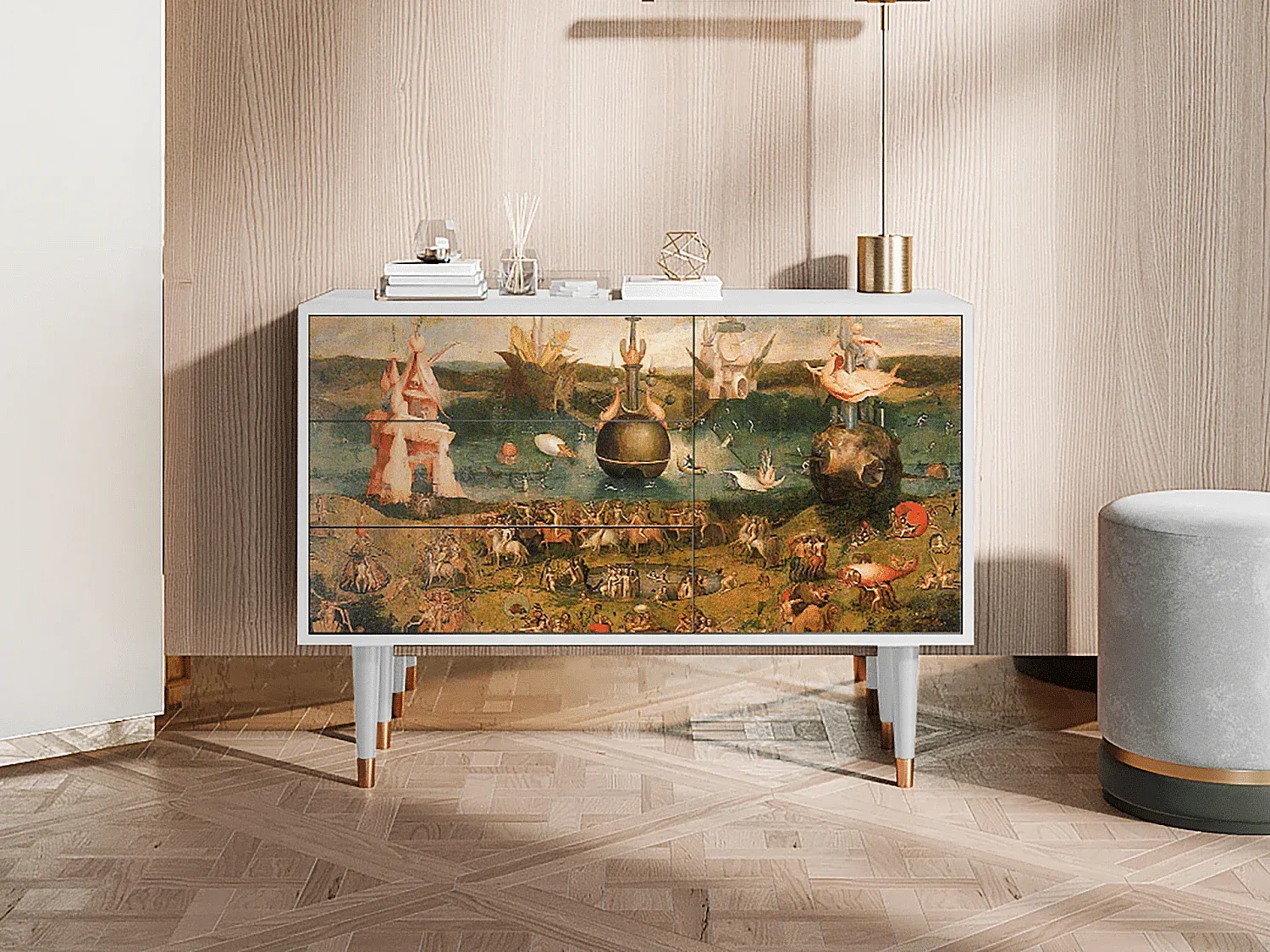 Moderner Sideboard in Weiß mit Stauraum