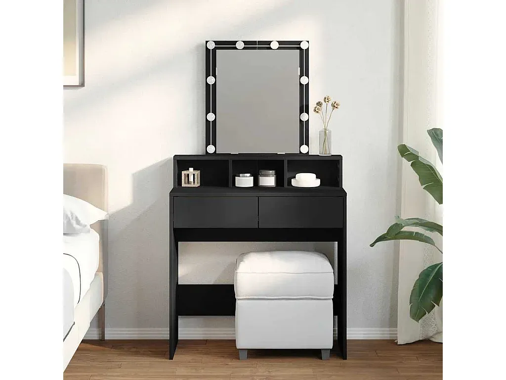 Moderne Frisierkommode mit LED-Beleuchtung und Stauraum