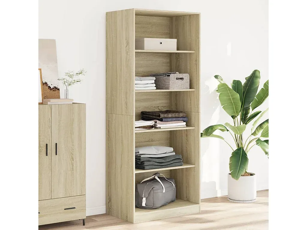 Moderner Kleiderschrank in Eiche-Optik mit Stauraum