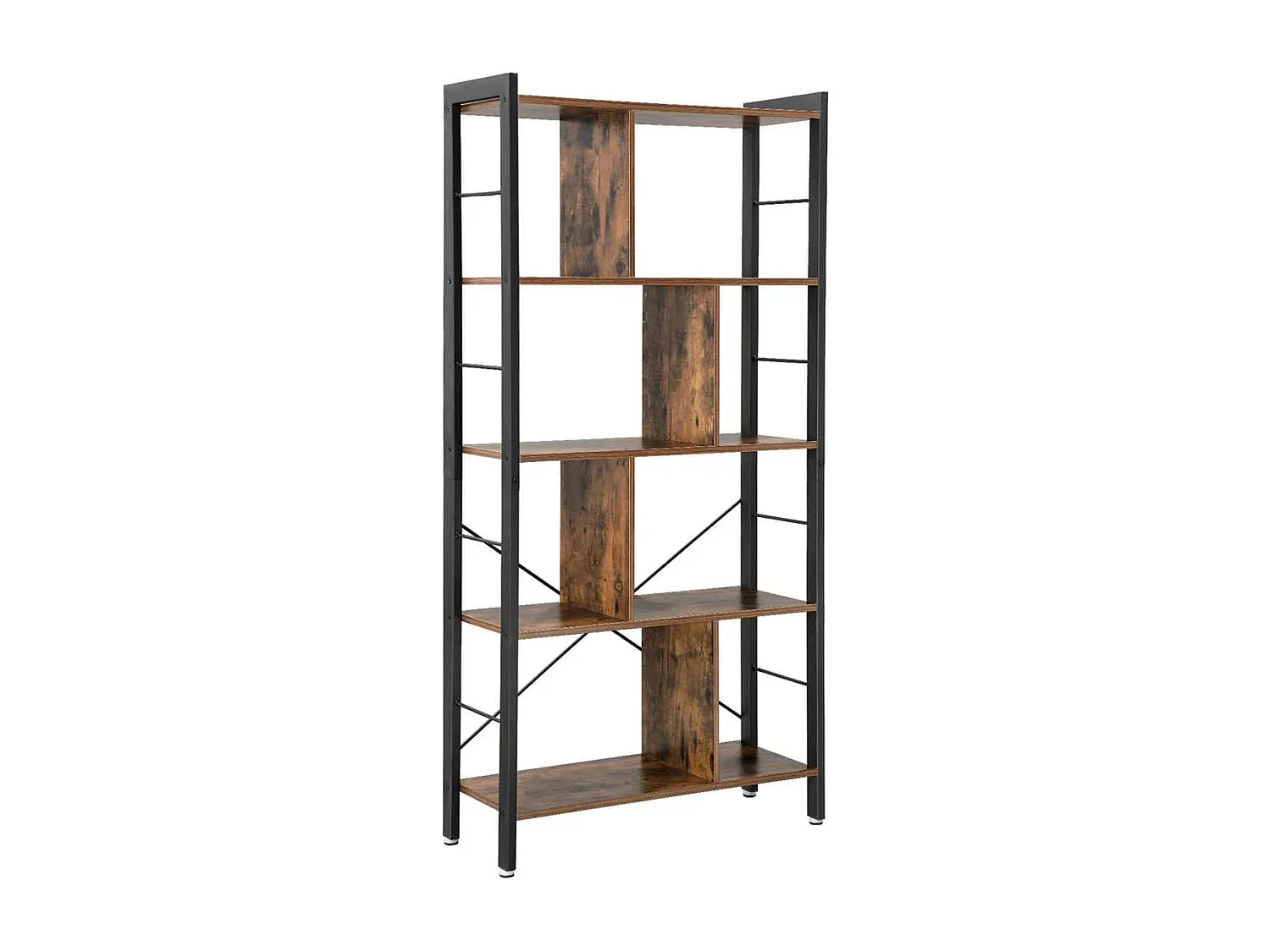 Modernes Holz-Bücherregal mit Regalfächern