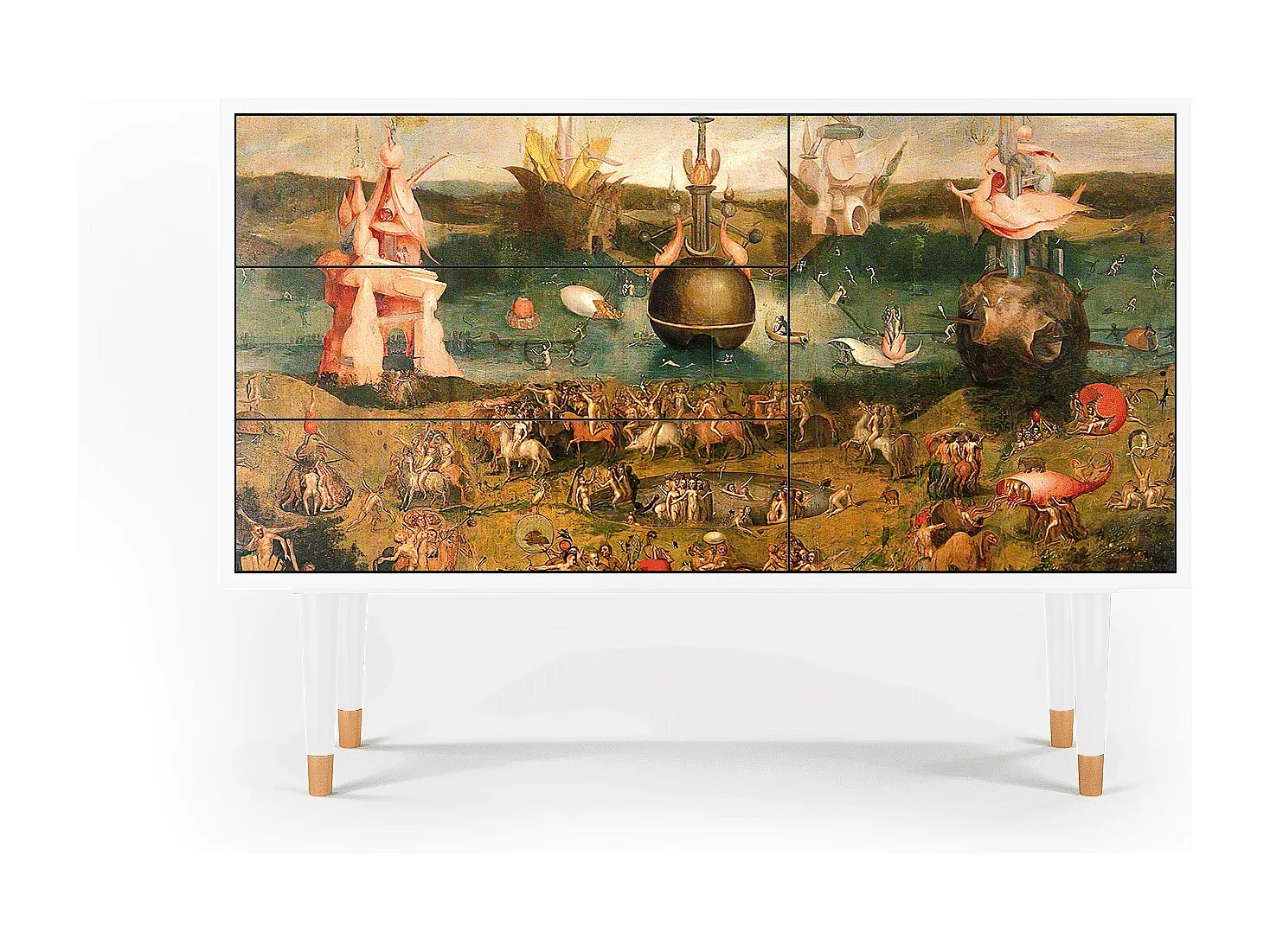 Moderner Sideboard in Weiß mit Stauraum