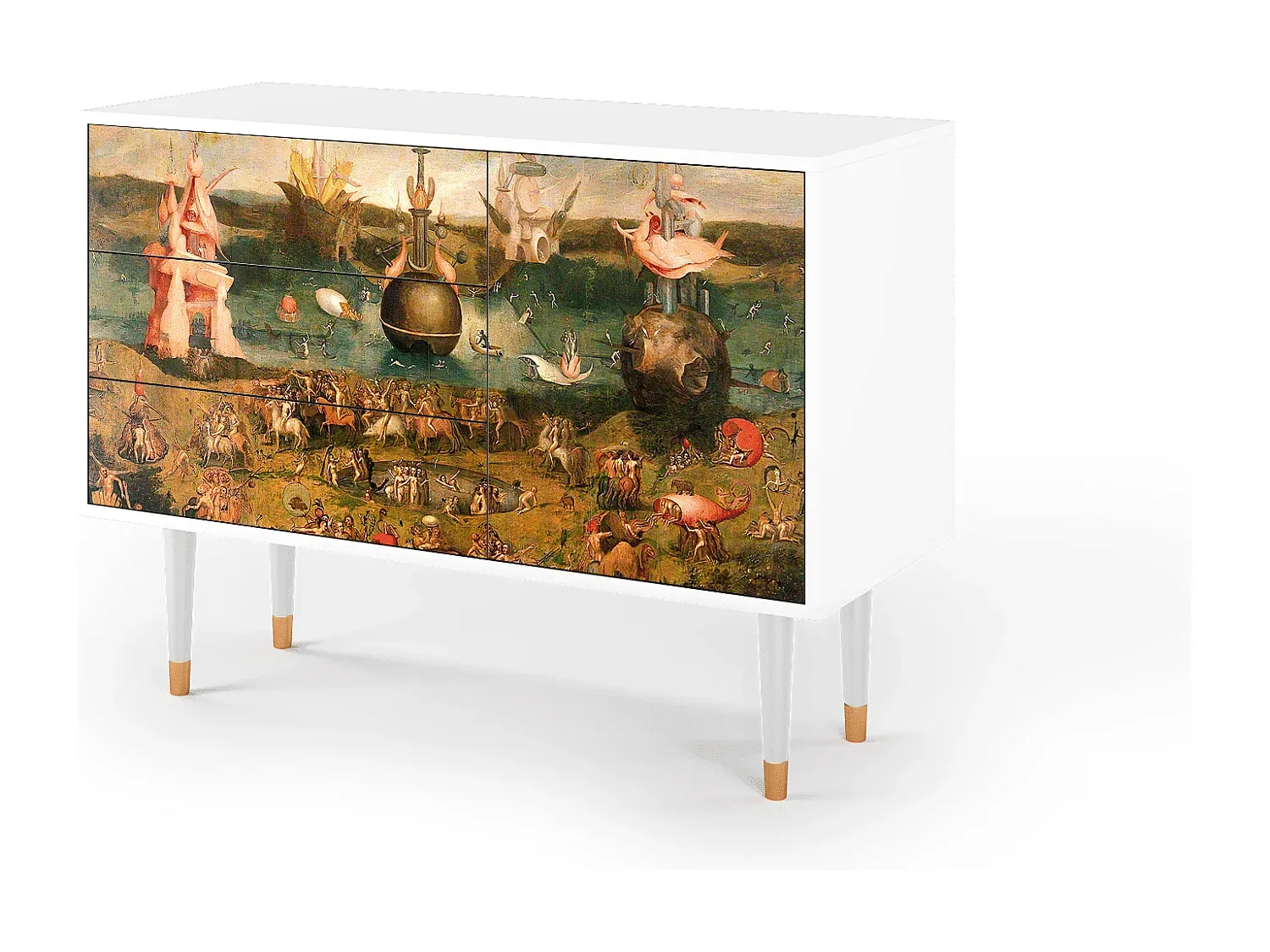 Moderner Sideboard in Weiß mit Stauraum