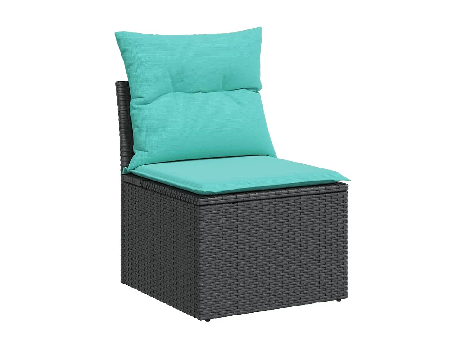 Moderne Gartenmöbel-Sofagarnitur aus Rattan, 7-tlg.