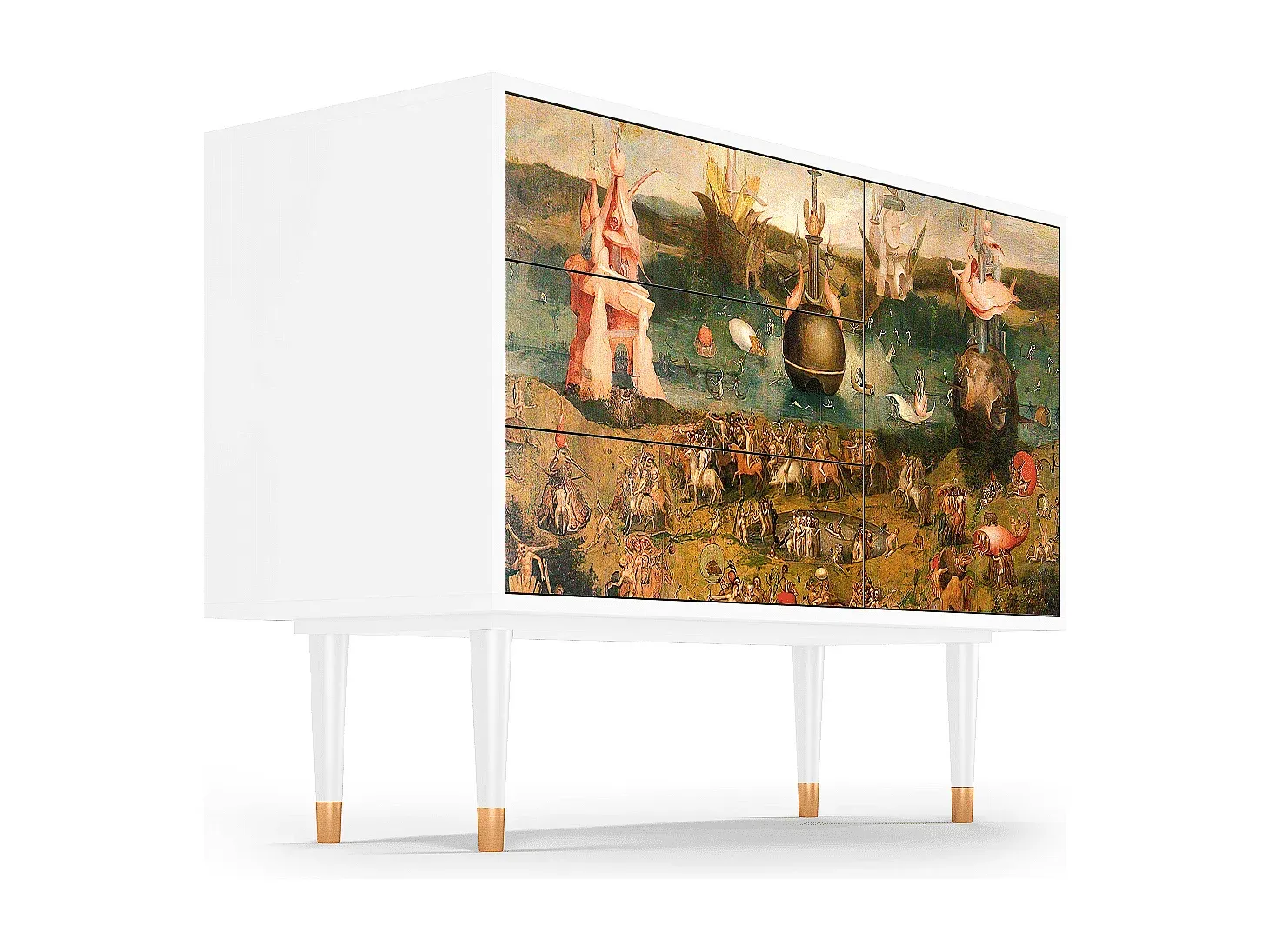 Moderner Sideboard in Weiß mit Stauraum