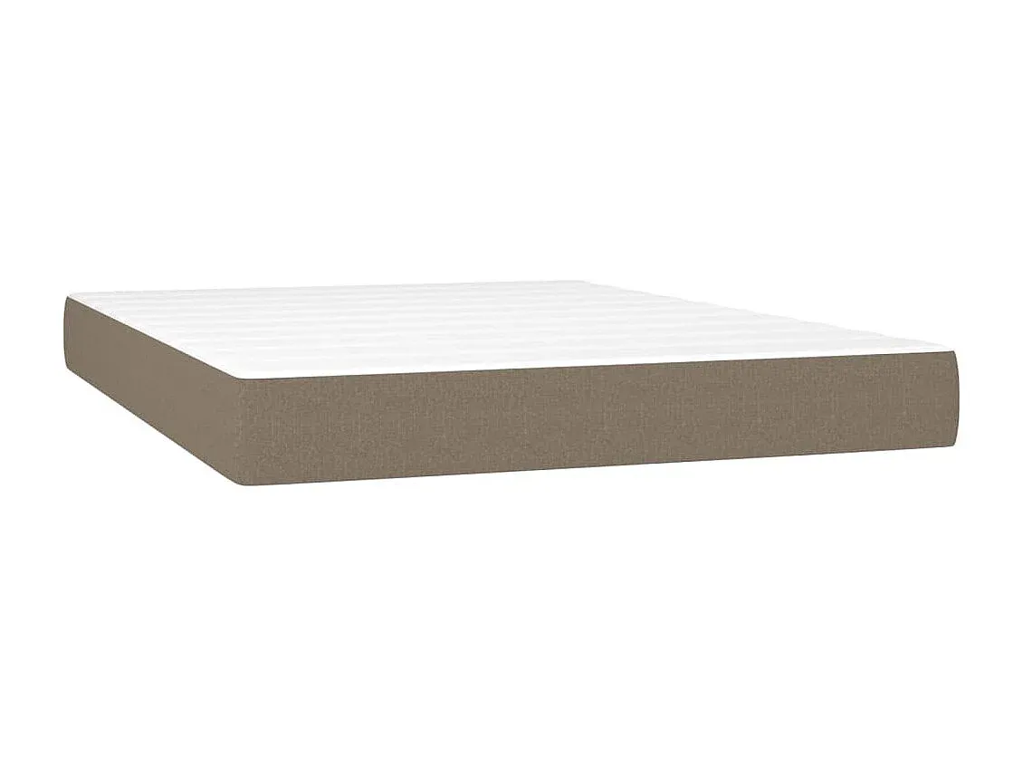 Komfortables Polsterbett 140x200 cm in Taupe