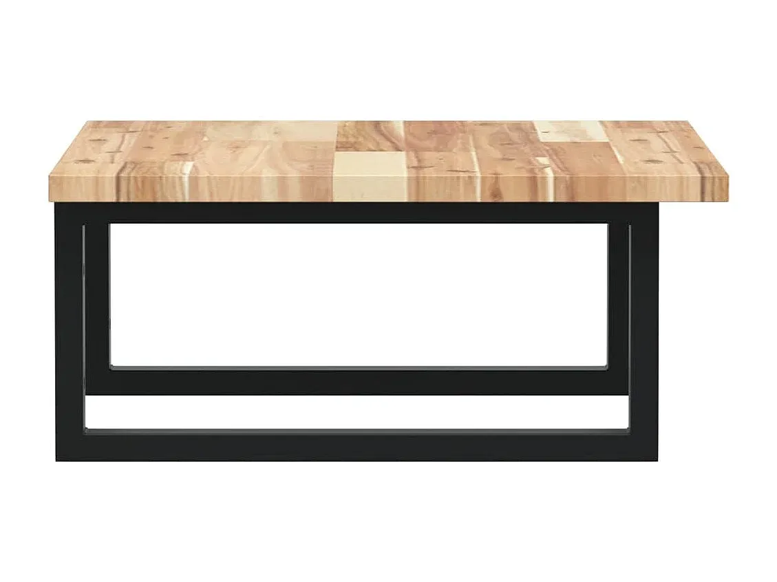 Stahl-Wandregal mit Akazienholz