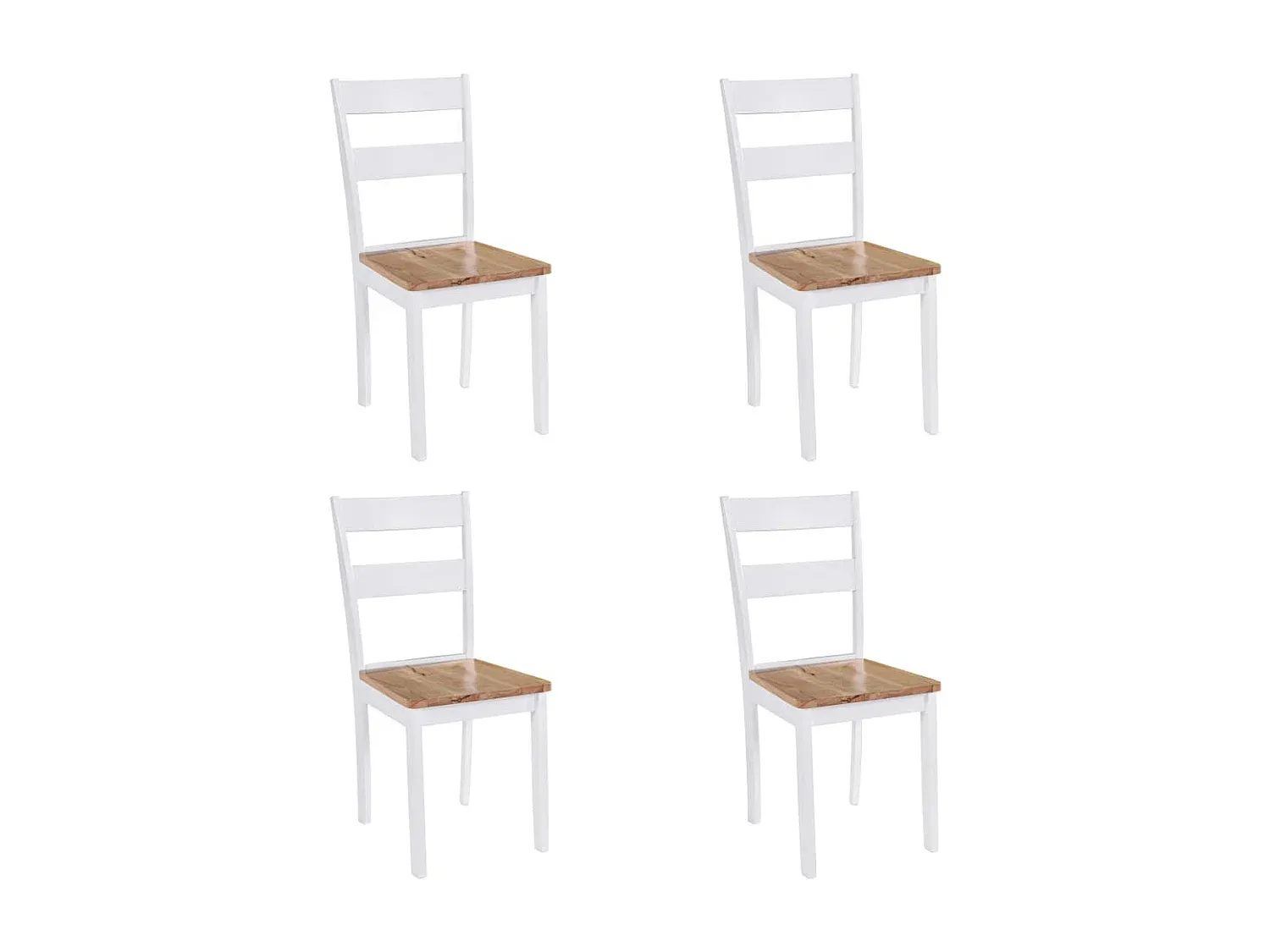 Esszimmerstühle im Set aus Massivholz