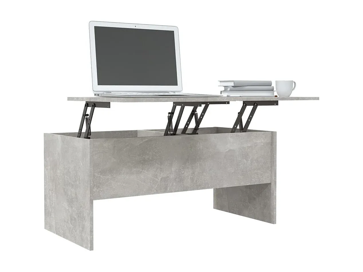 Moderner Sofatisch 102x50,5x46,5 cm in Betongrau