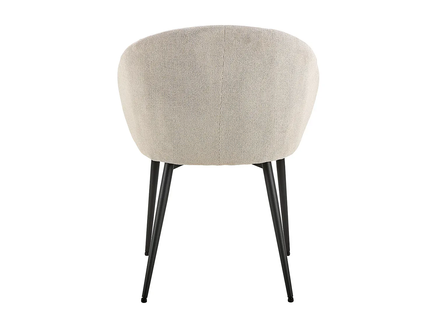 Esszimmerstuhl mit Armlehnen und Stoffbezug in Beige