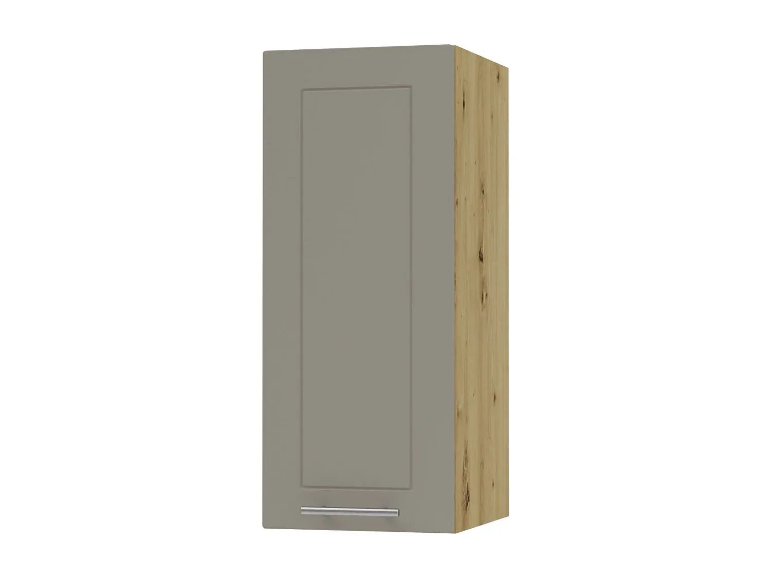 Hängeschrank für Küche in Beige und Eiche
