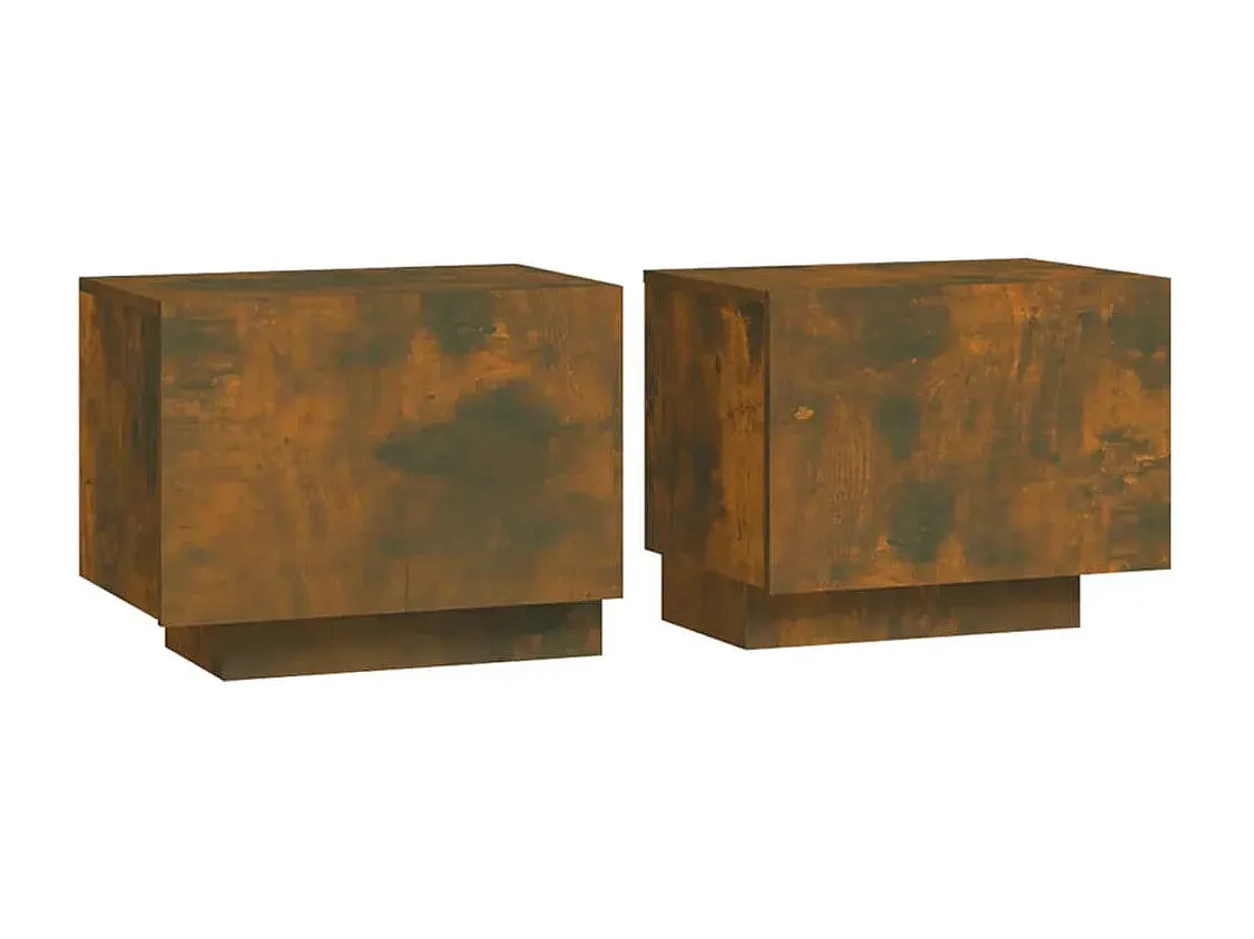 Moderner Nachttisch aus Holzwerkstoff, schwarz