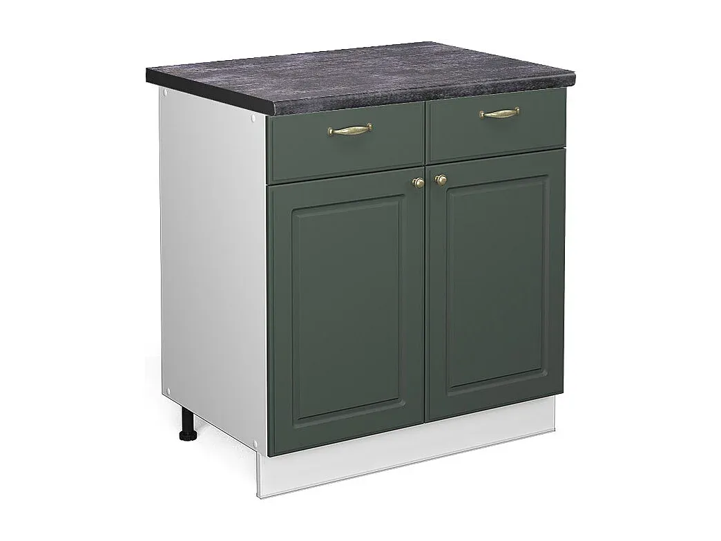 Moderner Küchenunterschrank in Weiß Hochglanz 80x60x82