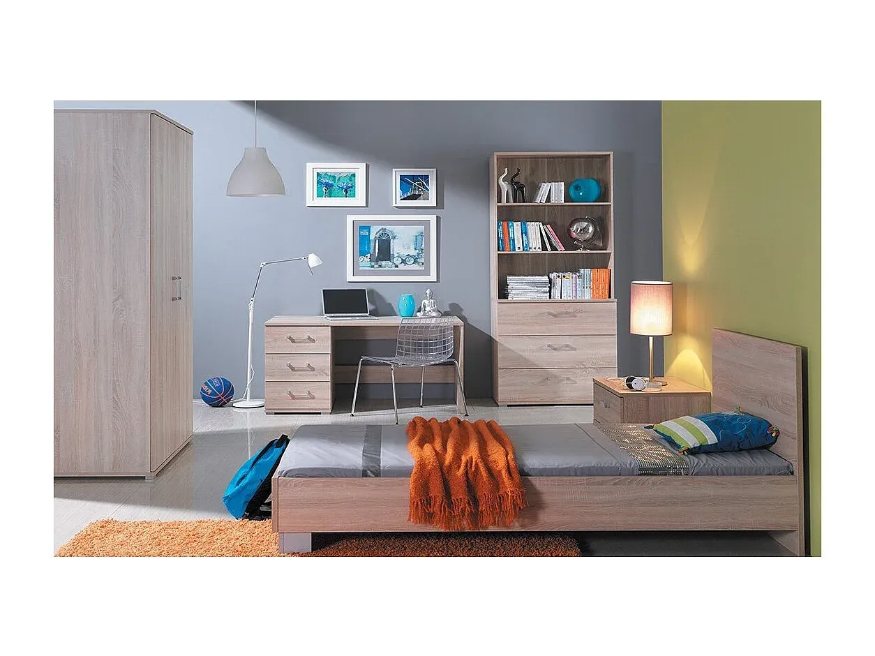 Holzbett für Kinder 90x190 cm in Eiche