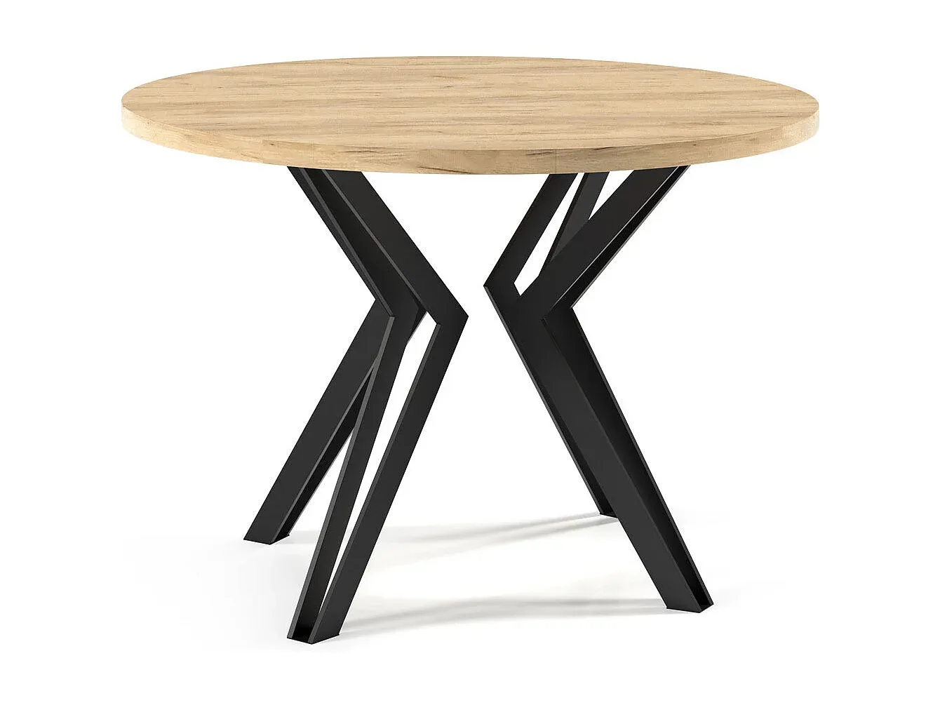 Moderner Ausziehbarer Esstisch in Chromix Weiß