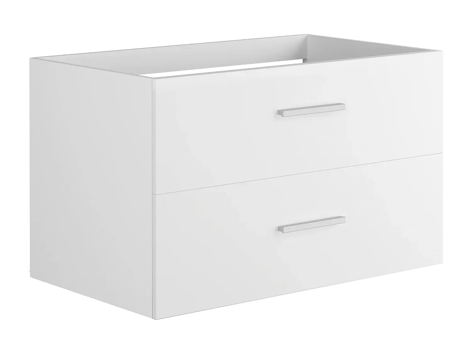 Badezimmer Waschbecken mit Wandmontage, Weiß, 80 cm