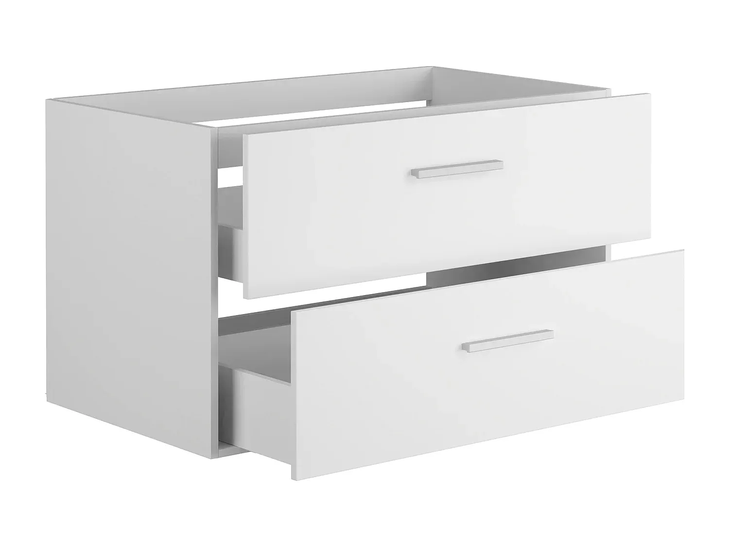 Badezimmer Waschbecken mit Wandmontage, Weiß, 80 cm