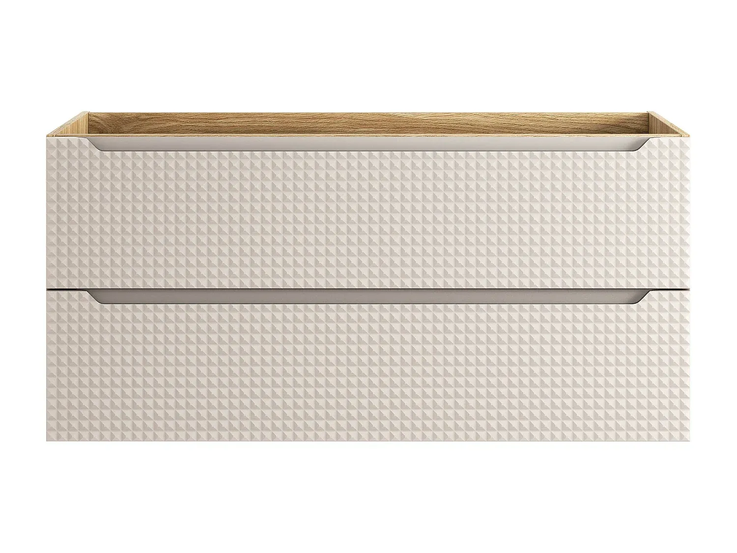Beige Waschbeckenunterschrank mit Doppeltüren 120x46x57 cm