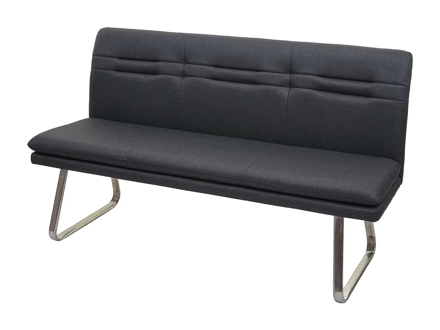 Moderne Polsterbank mit Stauraum, Grau, 160 cm