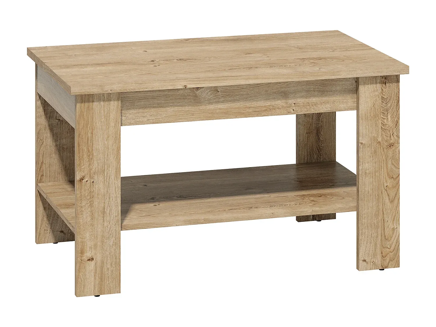 Moderner Couchtisch aus Eichenholz, 96 x 59 x 57 cm