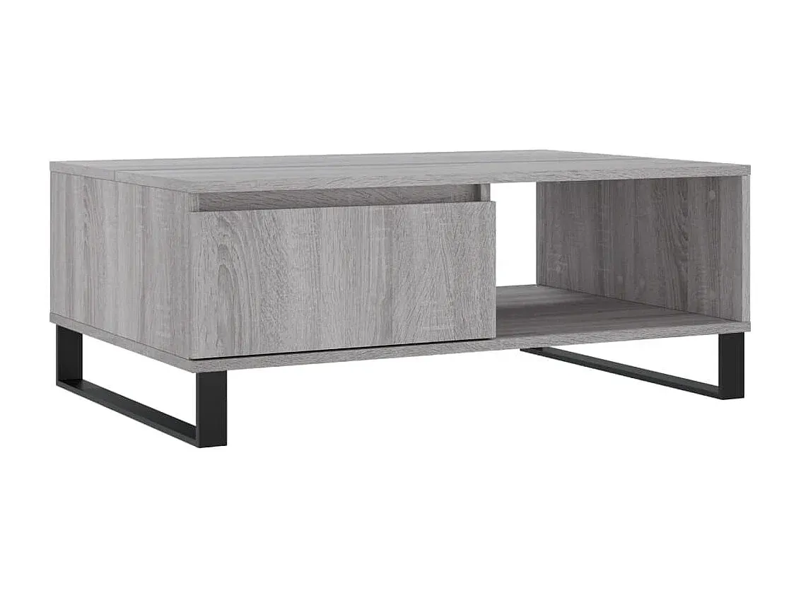 Moderner Grauer Wohnzimmertisch aus Holzwerkstoff
