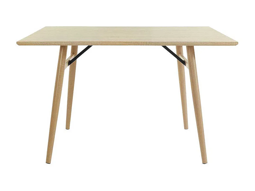 Moderner Esstisch in Eicheoptik mit stabilem Vierfußdesign