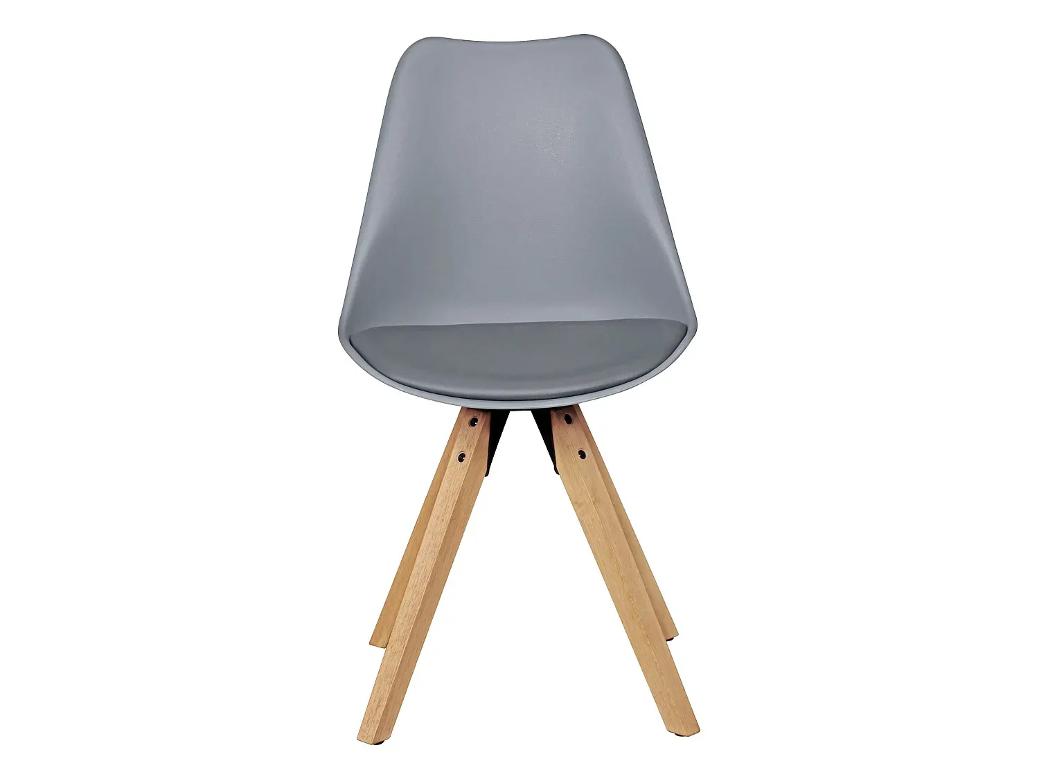 Retro Esszimmerstuhl Set aus Kunstleder mit Rückenlehne