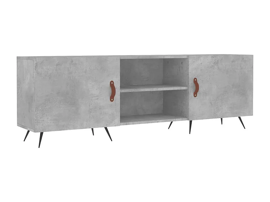 Moderner TV-Schrank in Betongrau 150x30x50 cm