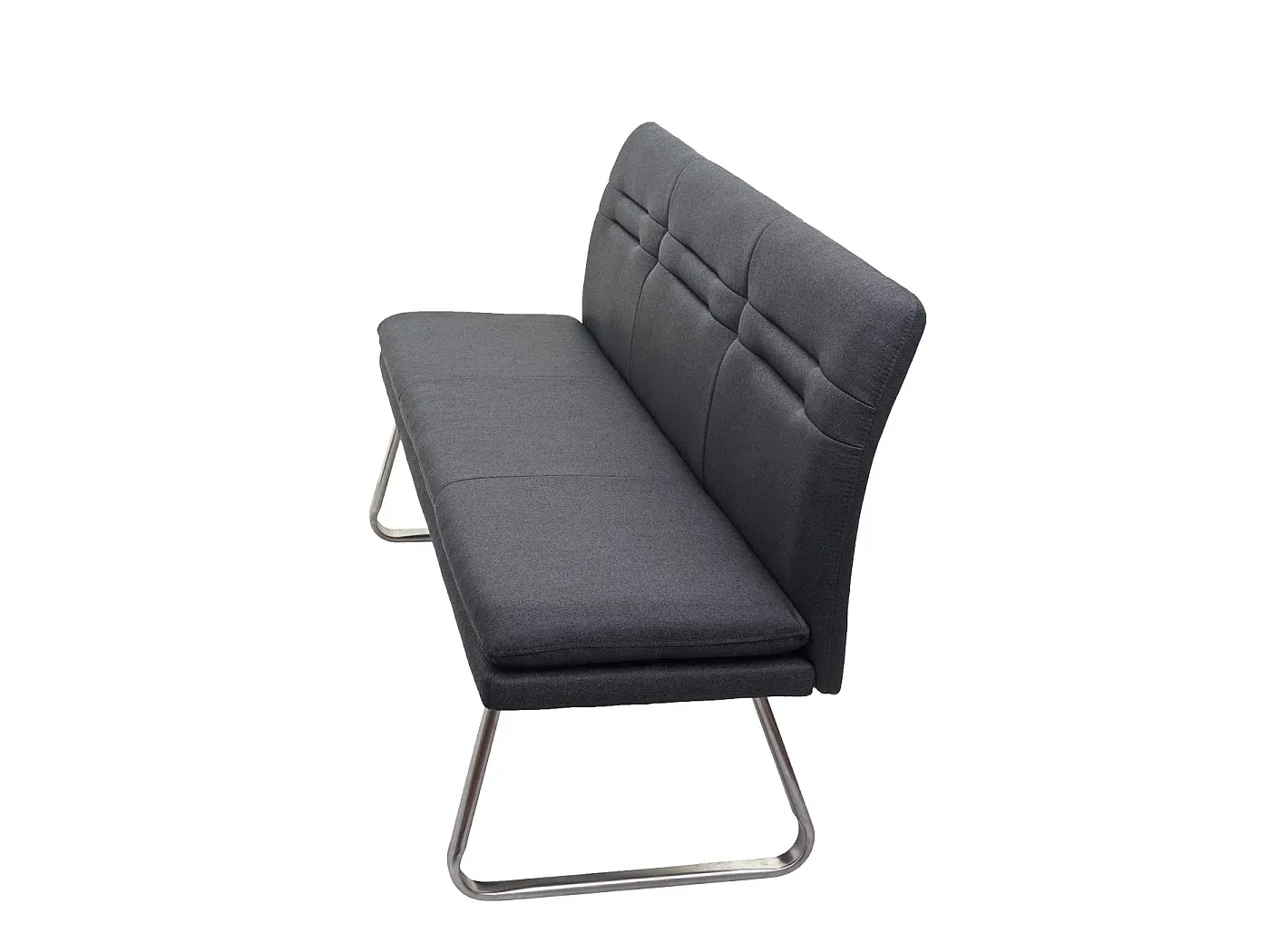 Moderne Polsterbank mit Stauraum, Grau, 160 cm