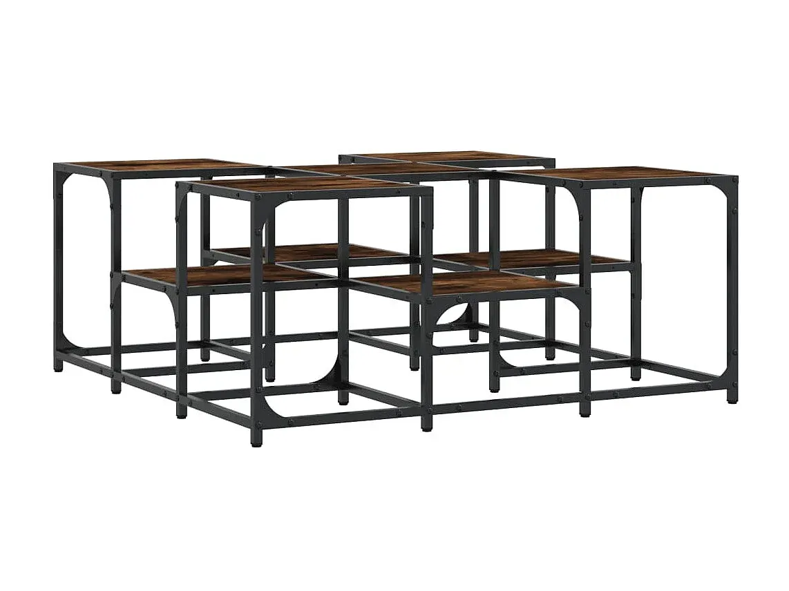 Moderner quadratischer Wohnzimmertisch aus Holzwerkstoff, 91x91x40 cm