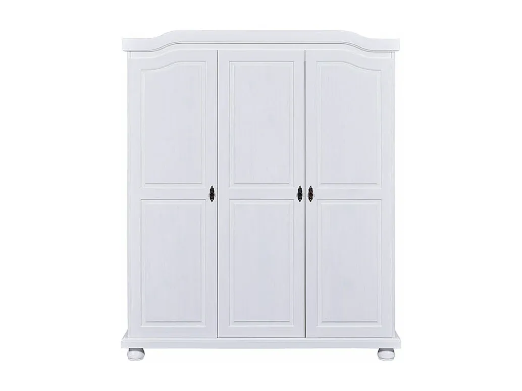 Moderner weißer Kleiderschrank mit 3 Türen