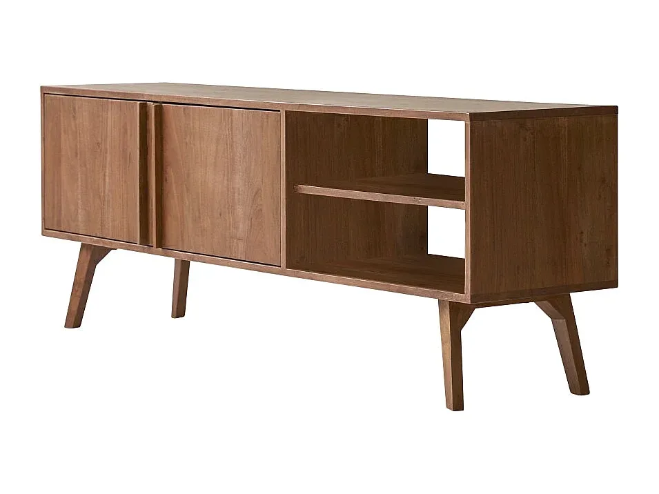 Moderner TV-Schrank aus Akazienholz, 150 cm