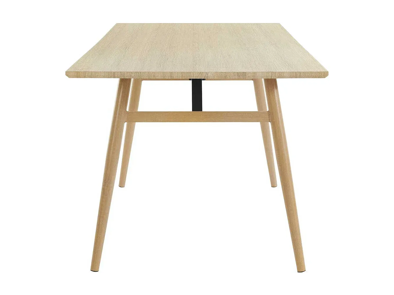 Moderner Esstisch in Eicheoptik mit stabilem Vierfußdesign
