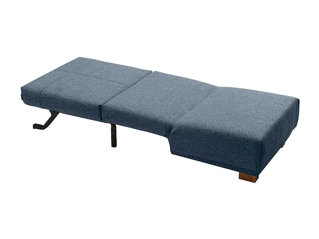 Verstellbarer Schlafsessel aus Stoff in Blau