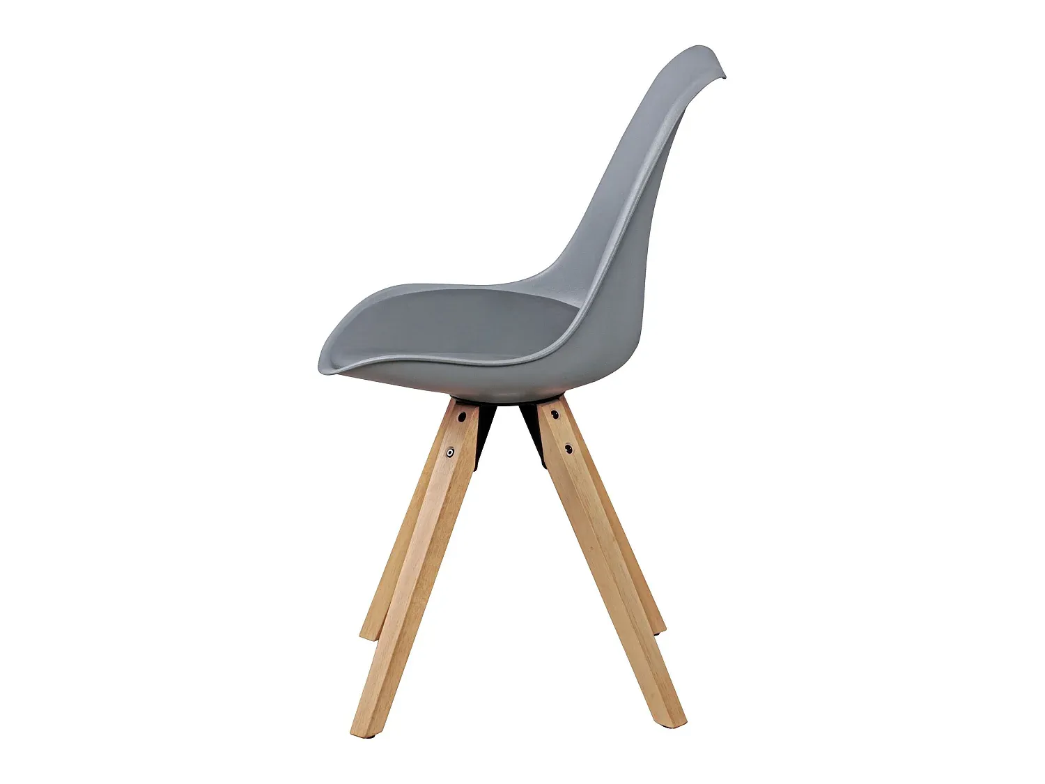 Retro Esszimmerstuhl Set aus Kunstleder mit Rückenlehne