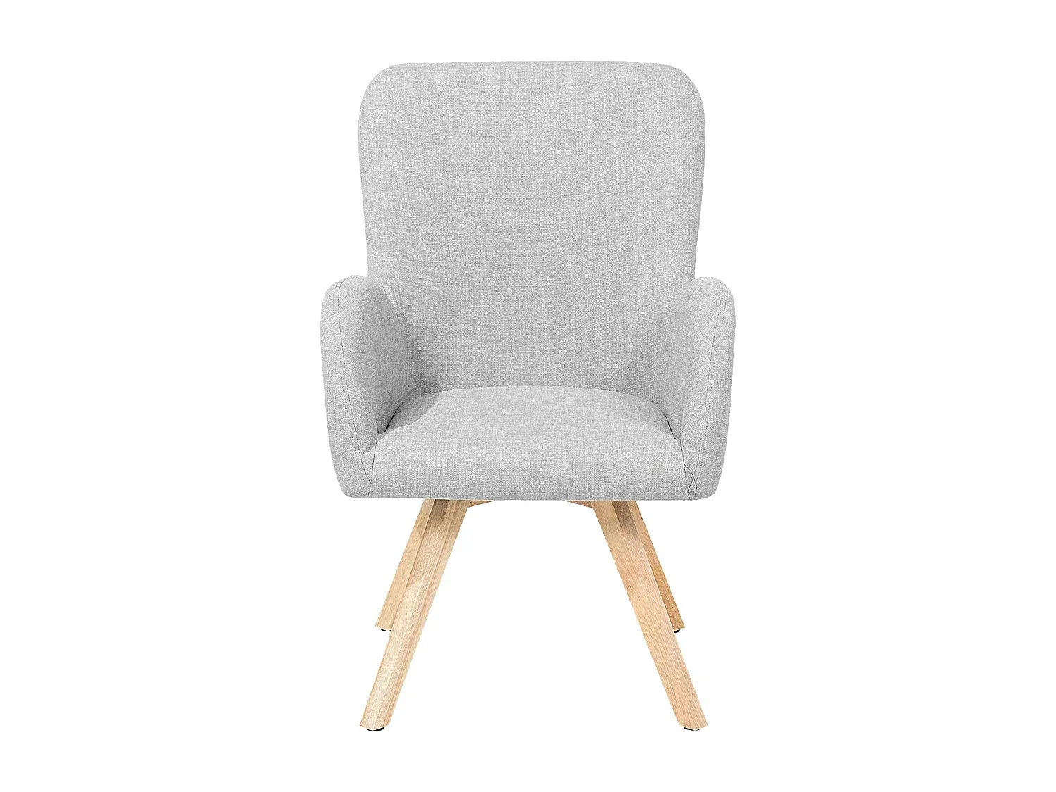 Bequemer hellgrauer Polstersessel