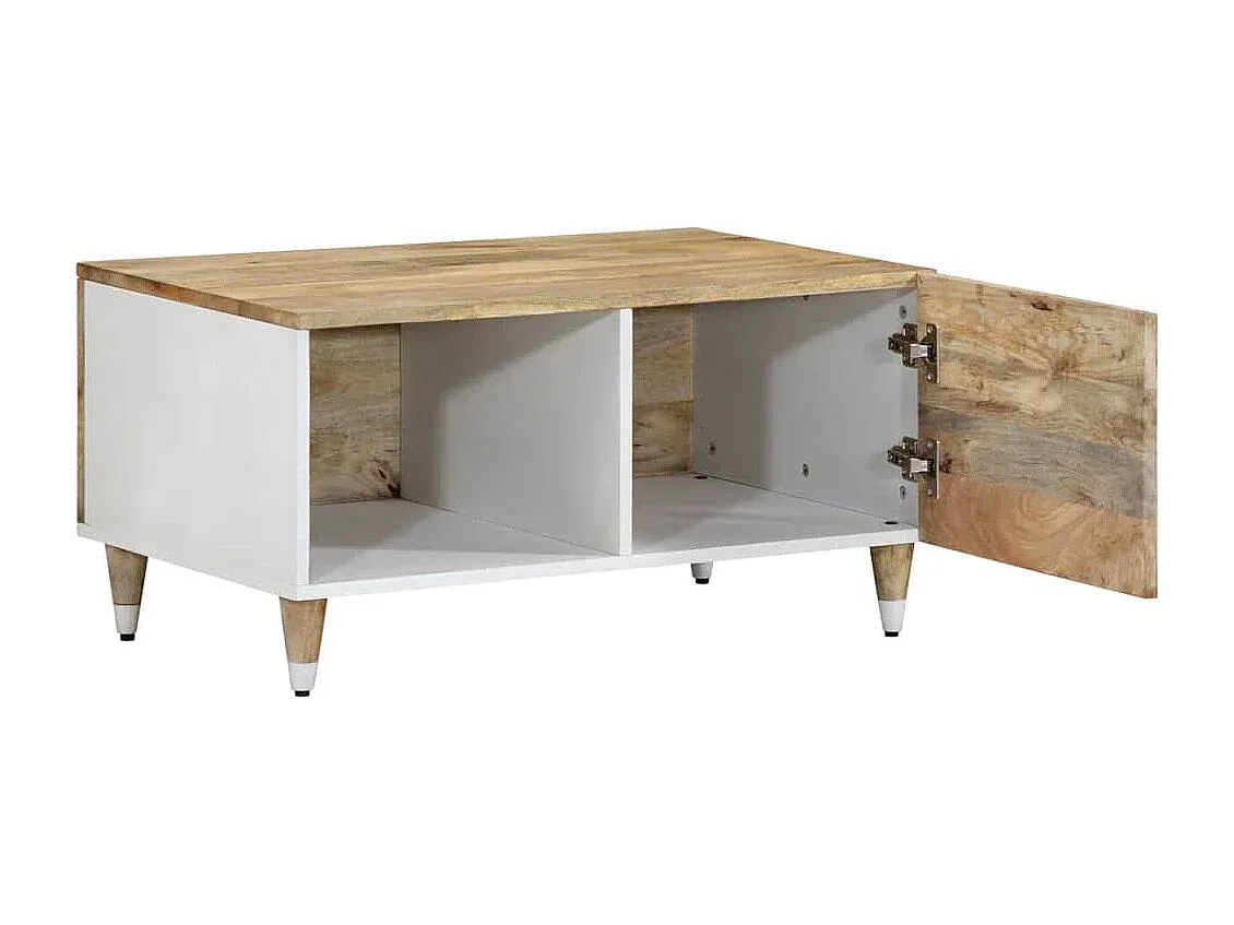 Rechteckiger Wohnzimmertisch aus Mangoholz