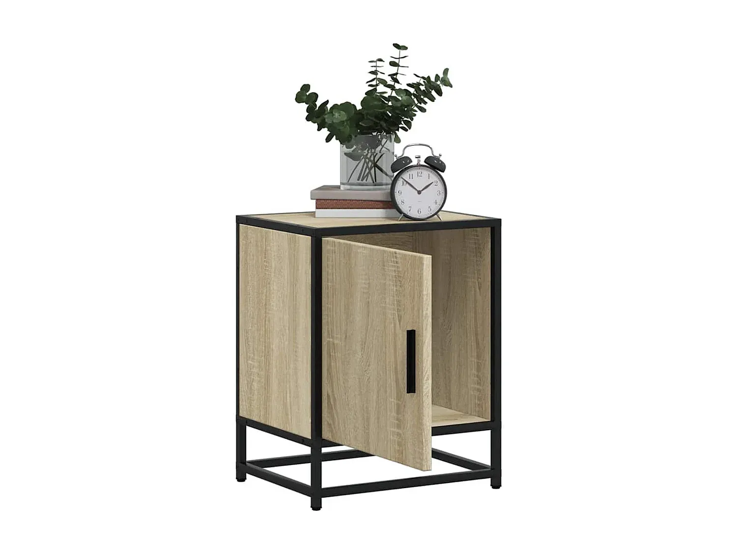 Moderner Nachttisch im Holzdesign