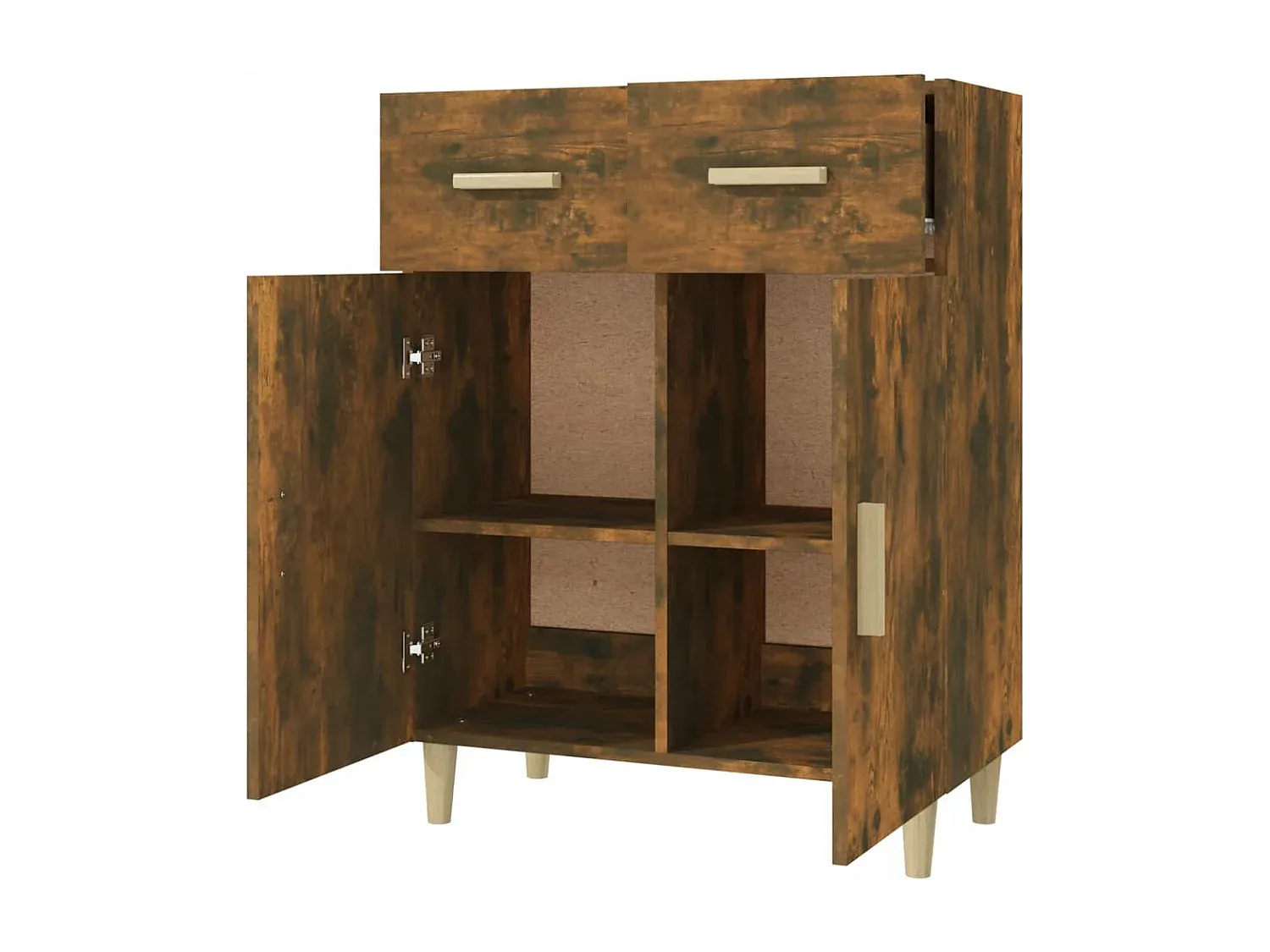 Moderner Schrank in Räuchereiche, 70x35x90 cm