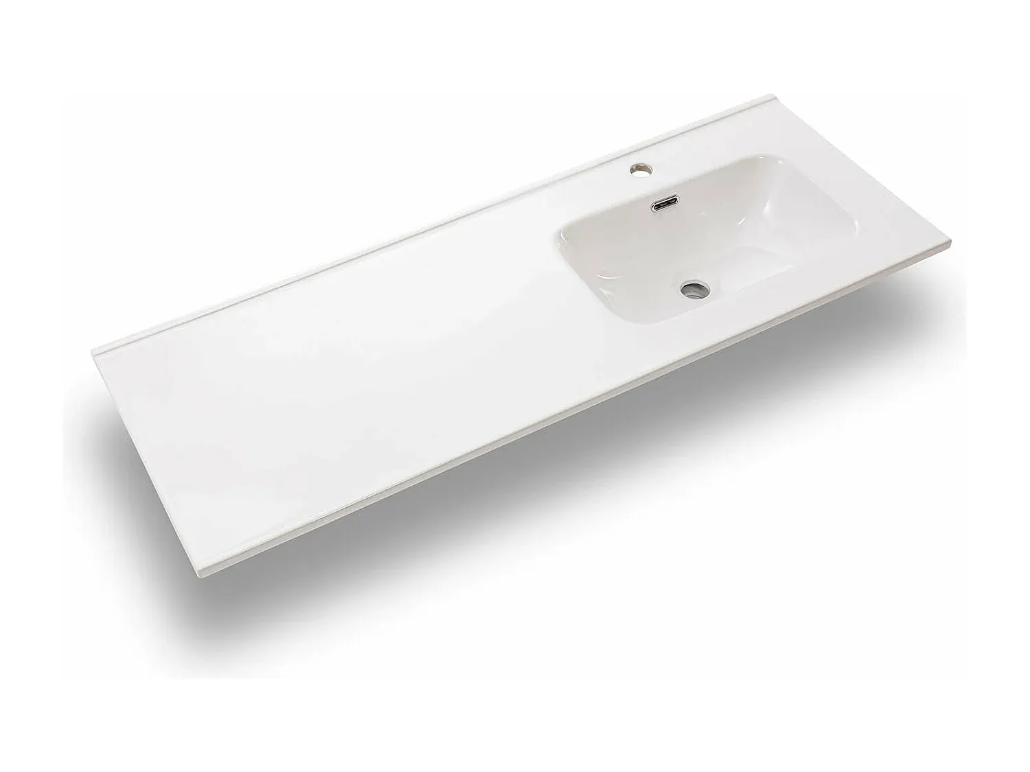 Modernes Eckbadewannenset mit Holzoptik