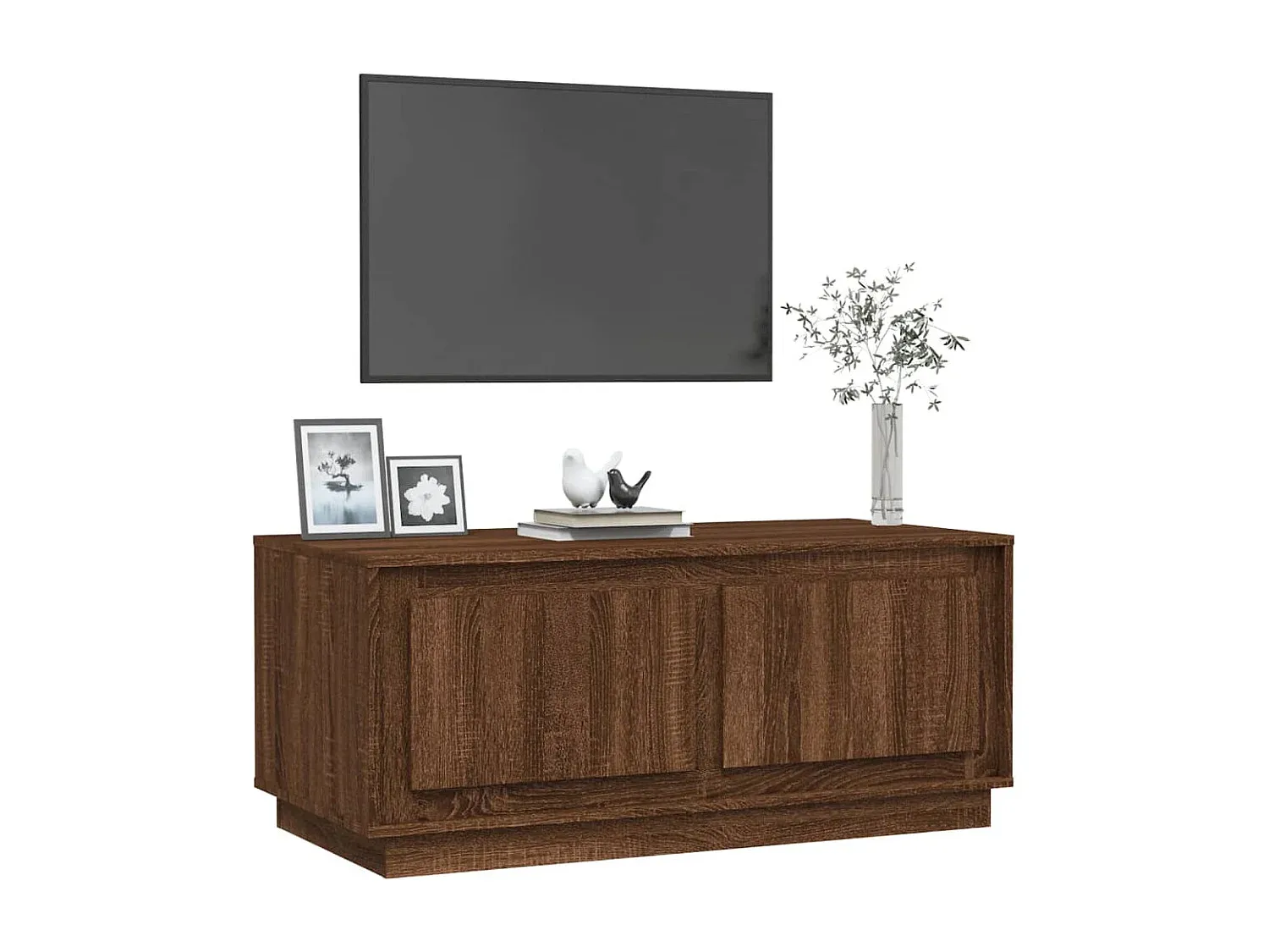 Moderner Wohnzimmertisch in Eichenoptik mit Stauraum