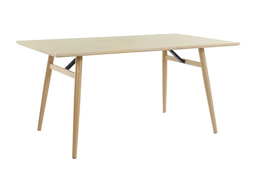 Moderner Esstisch in Eicheoptik mit stabilem Vierfußdesign