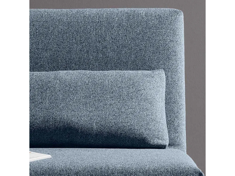 Verstellbarer Schlafsessel aus Stoff in Blau