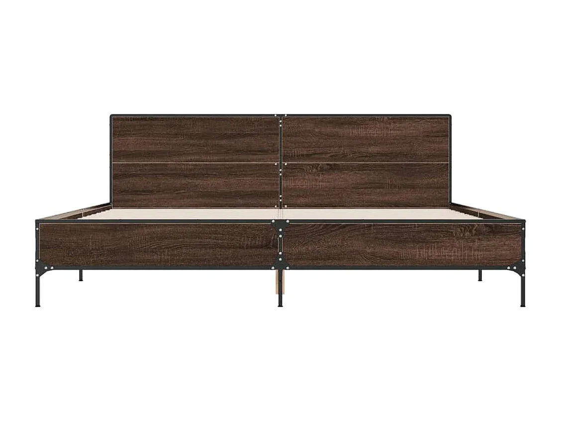 Modernes Doppelbett in Eichenoptik 180x200 cm