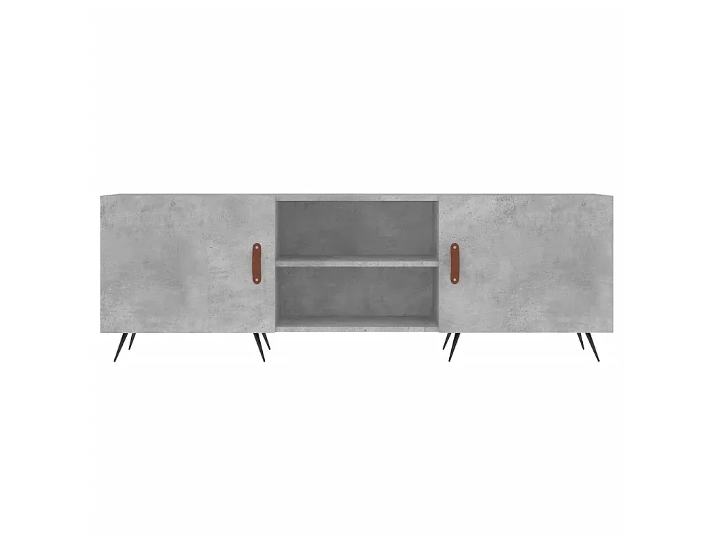 Moderner TV-Schrank in Betongrau 150x30x50 cm