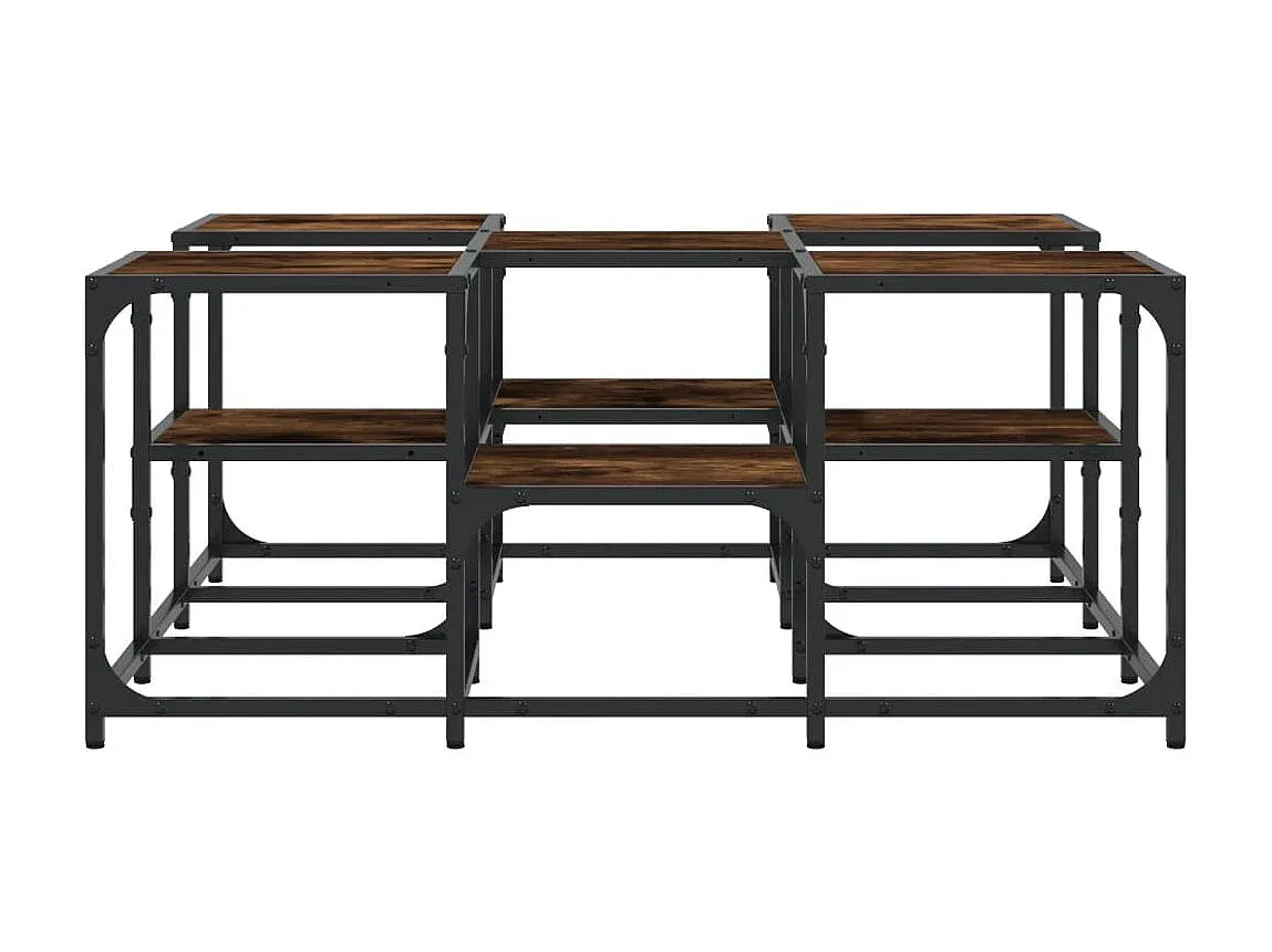 Moderner quadratischer Wohnzimmertisch aus Holzwerkstoff, 91x91x40 cm