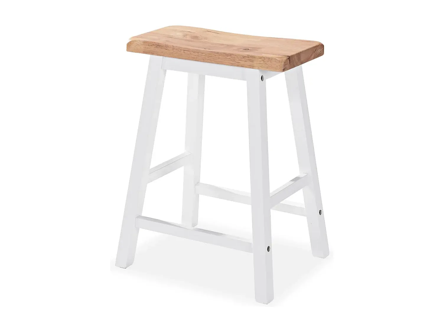 Modernes 3-teiliges Bartisch-Set in Weiß