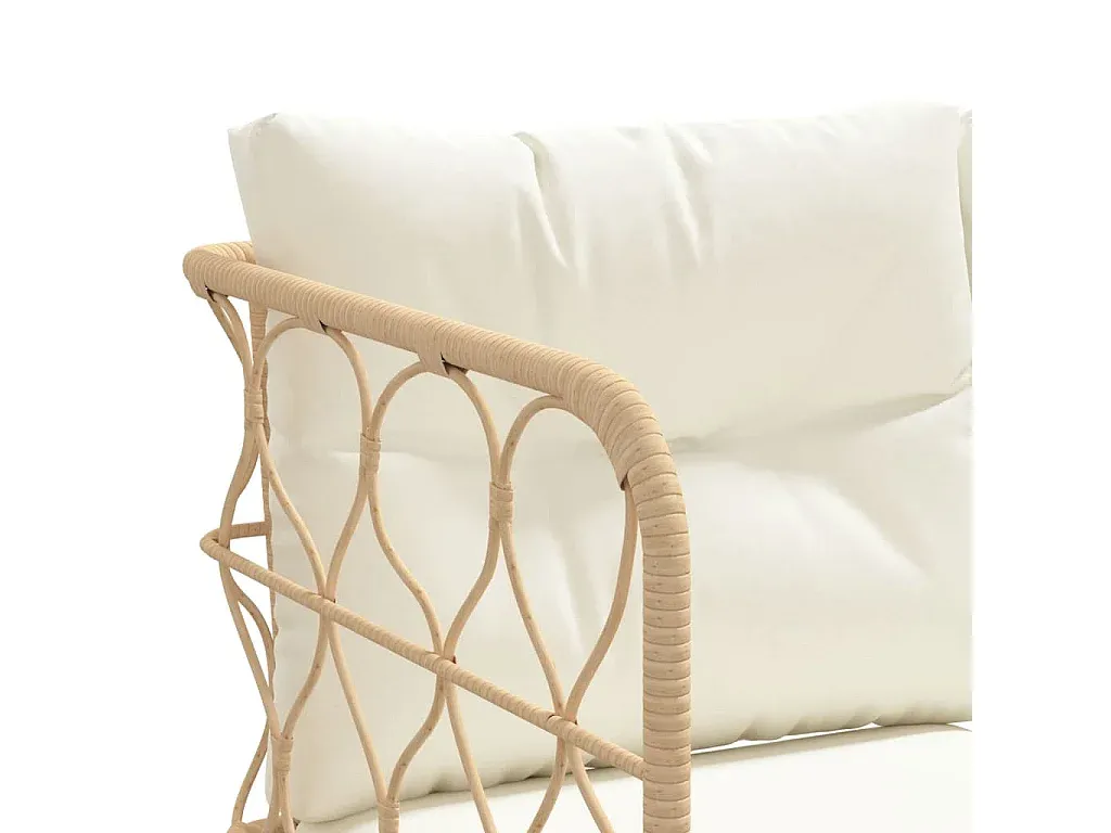 Ecksofa für Garten mit Kissen Schwarz