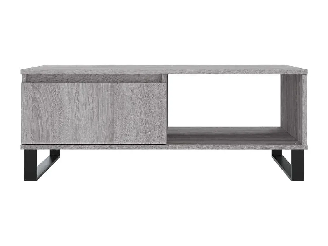 Moderner Grauer Wohnzimmertisch aus Holzwerkstoff